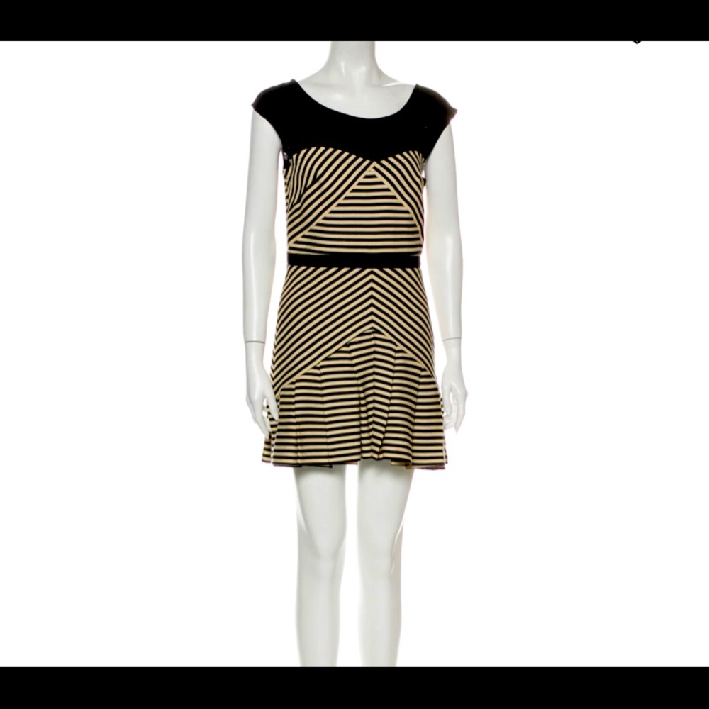 Elizabeth and James Black and Tan dress - Small/4